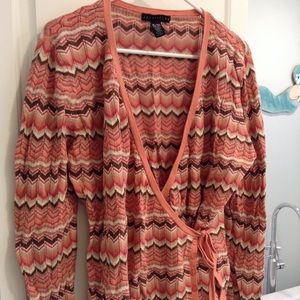 Wrap-style sweater